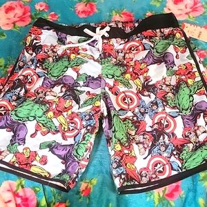 Marvel The Avengers Swim Trunks NWT